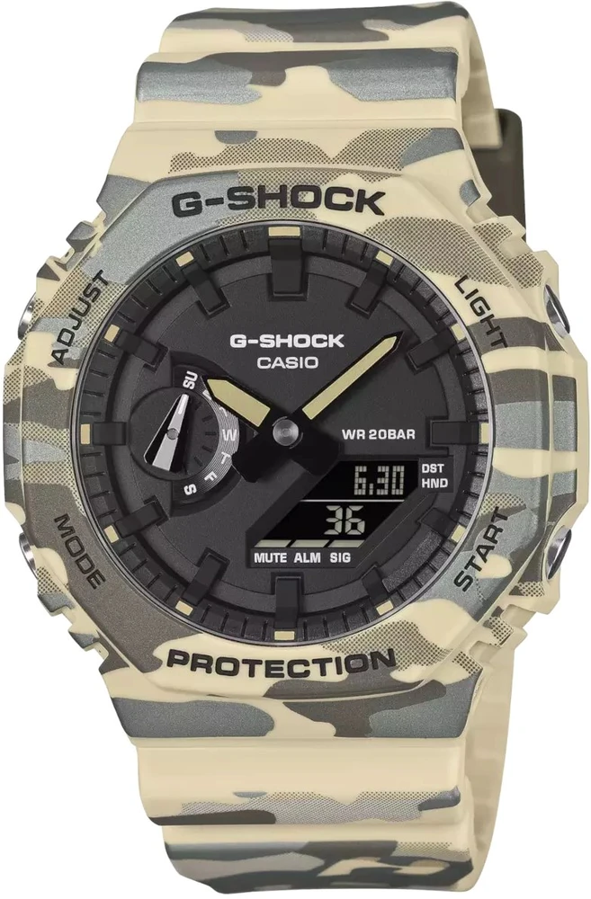 Laikrodis Edifice Casio G-shock Original GA-2100CM-5AER Carbon Core Guard