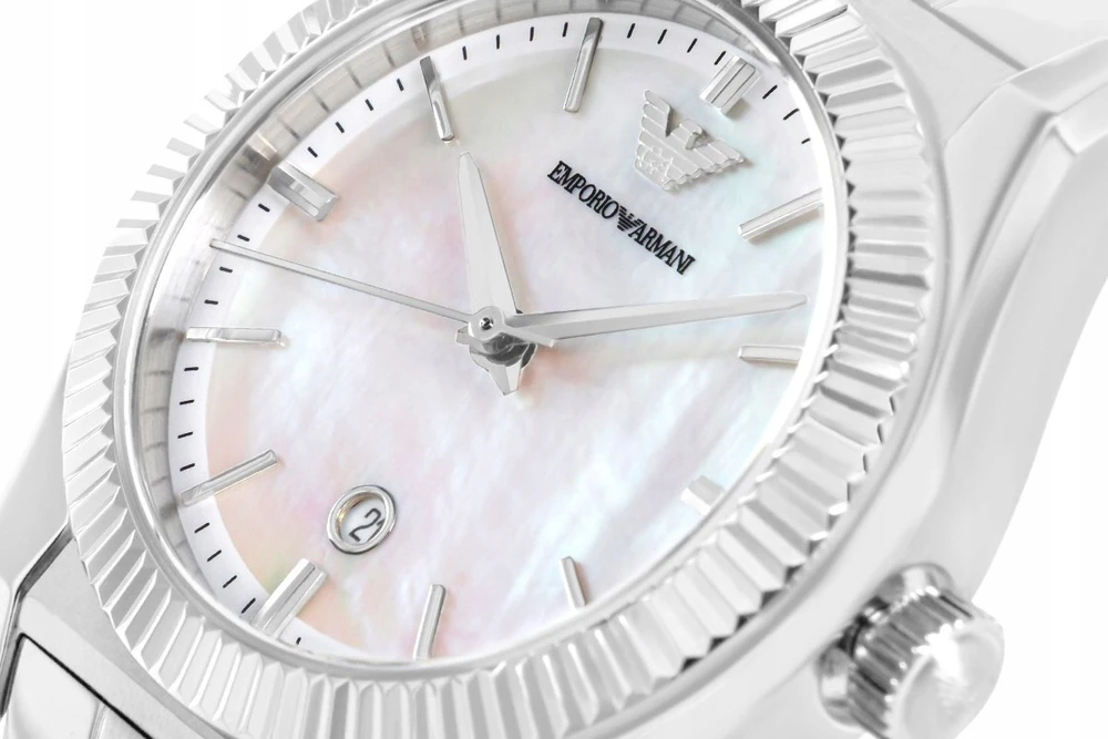 EMPORIO ARMANI AR11723 moteriškas trijų rodyklių laikrodis + DĖŽUTĖ