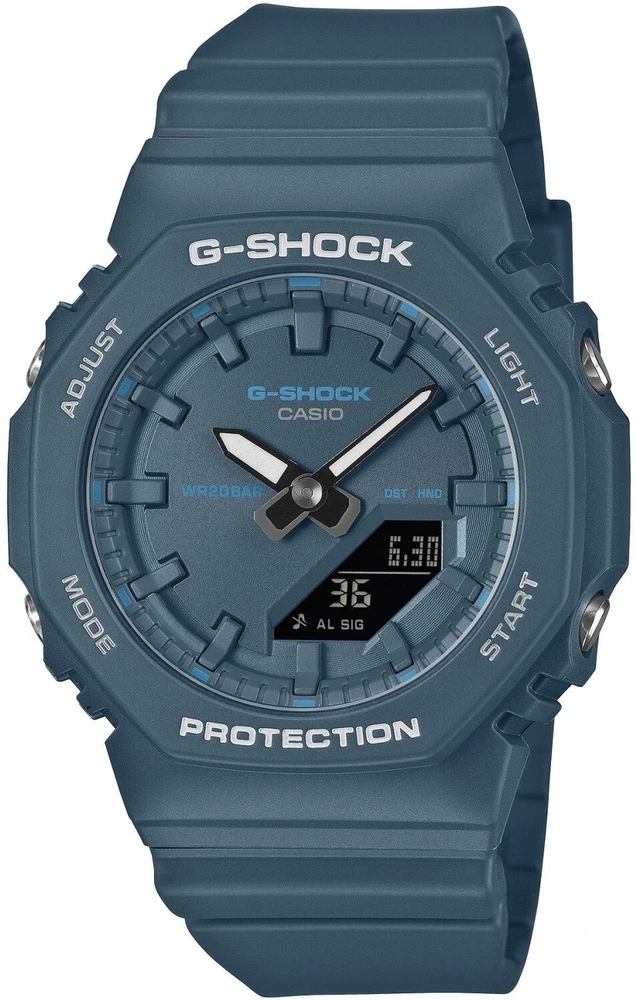 Laikrodis Casio G-shock analoginis-skaitmeninis moteriškas GMA-P2100BA-2AER