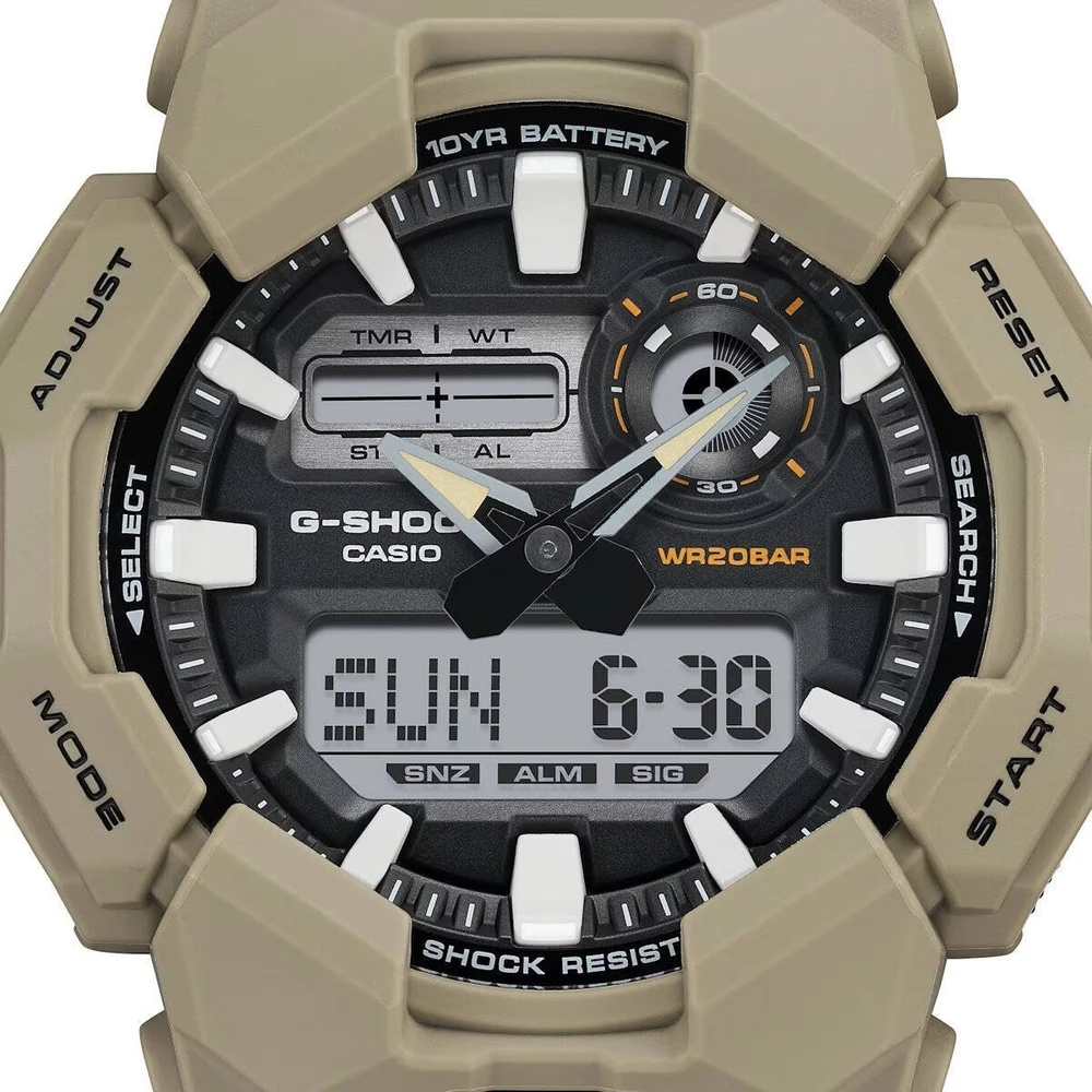 „Casio G-Shock Origin GA-010-5AER“ laikrodžio laikrodis su anglies pluošto šerdies apsauga