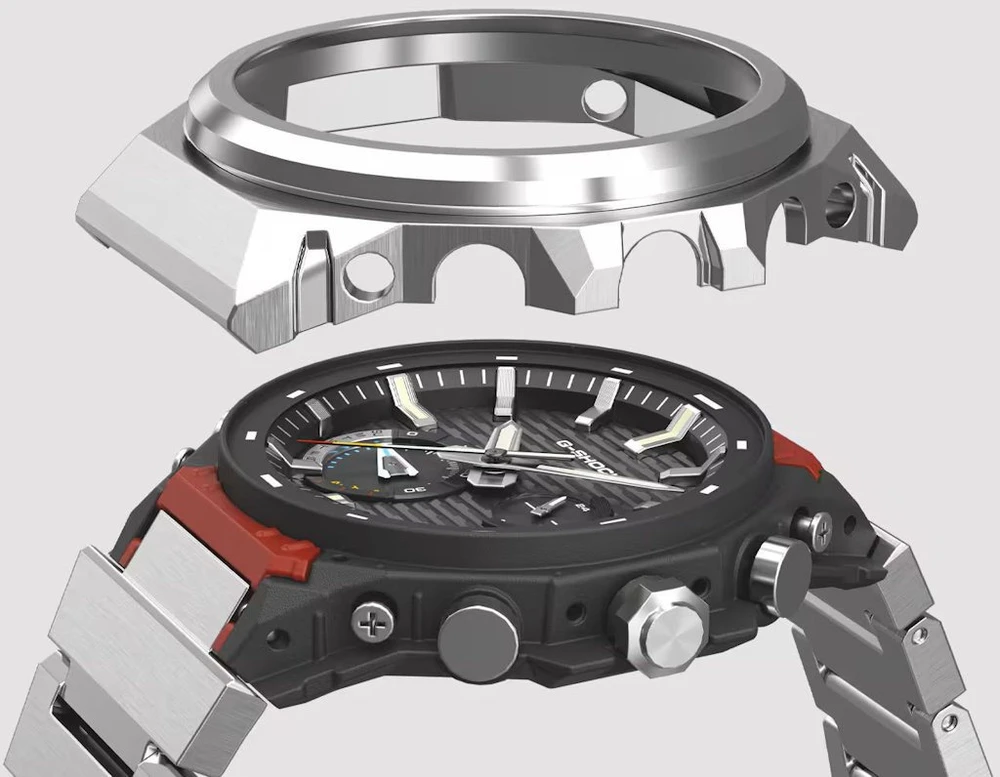 Laikrodis Casio G-Shock G-Steel Blueetooth Solar GST-B1000D-1AER
