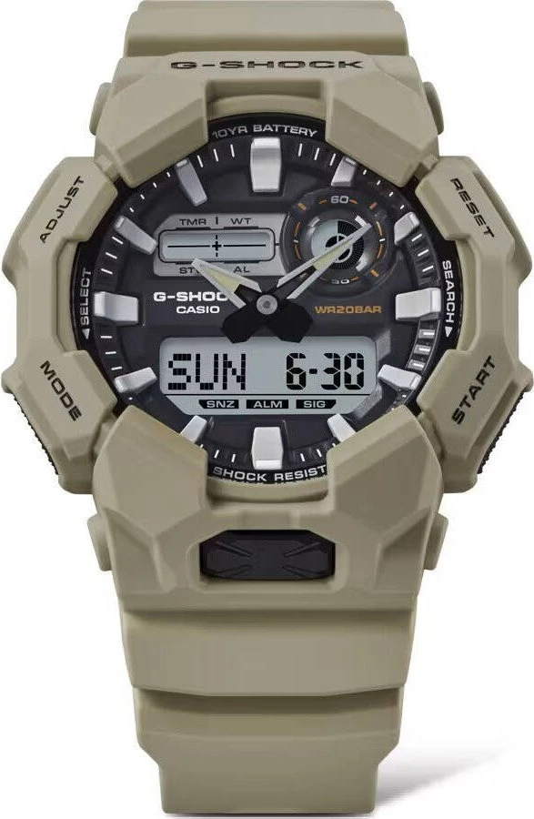 „Casio G-Shock Origin GA-010-5AER“ laikrodžio laikrodis su anglies pluošto šerdies apsauga