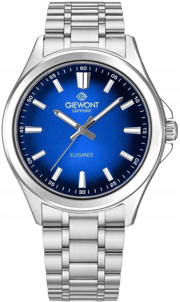 Vyriškas laikrodis Giewont Elegance Safyro Sidabrinis Mėlynas GW5160-B3