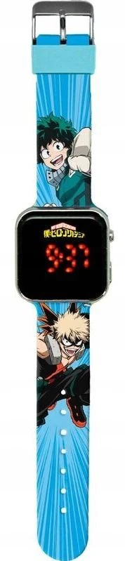 Kids Euroswan Hiszpania Skaitmeninis LED laikrodis "My Hero Academia