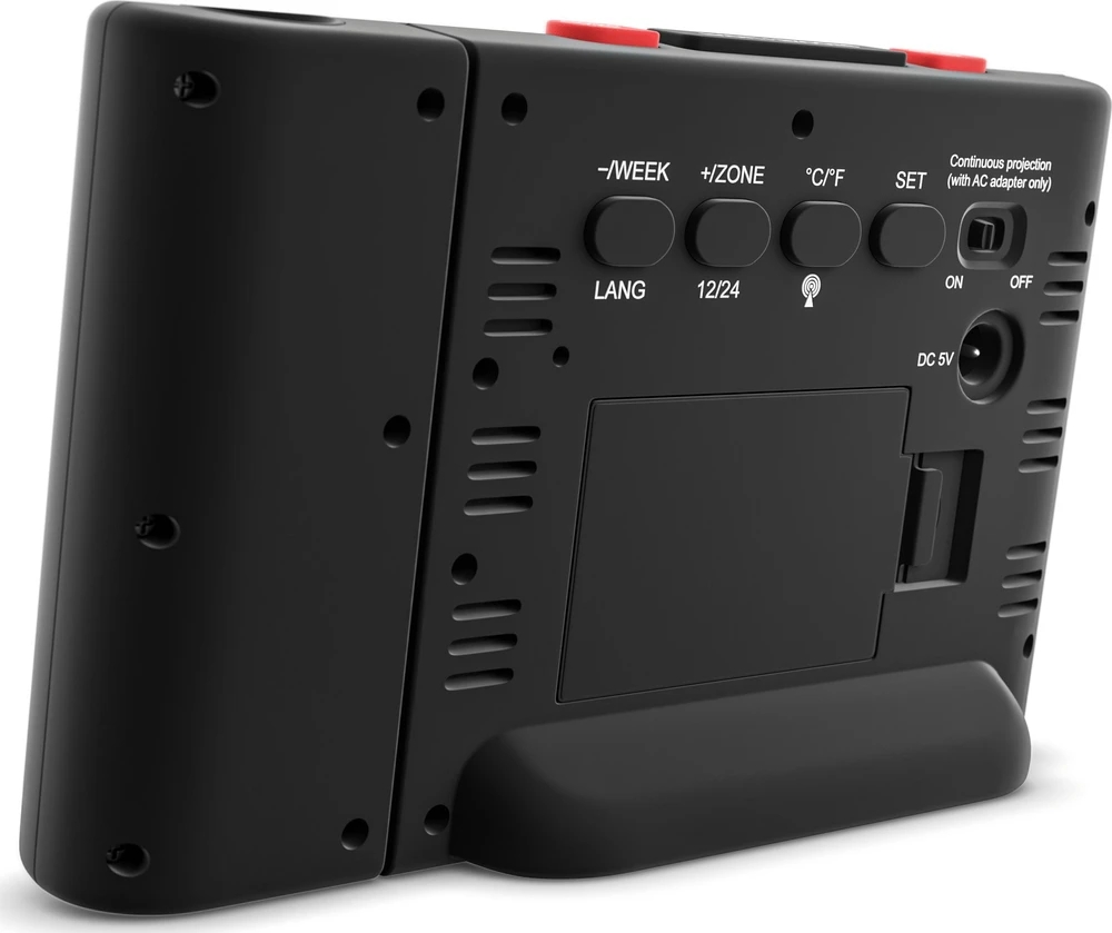 Mebus laikrodis Mebus 25795 Radio controlled žadintuvas su projekcija