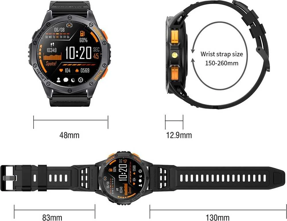 GRAVITY GT24-1 MEN'S Išmanusis laikrodis - TIMER, ADDITIONAL PASSAGE (sg033a)