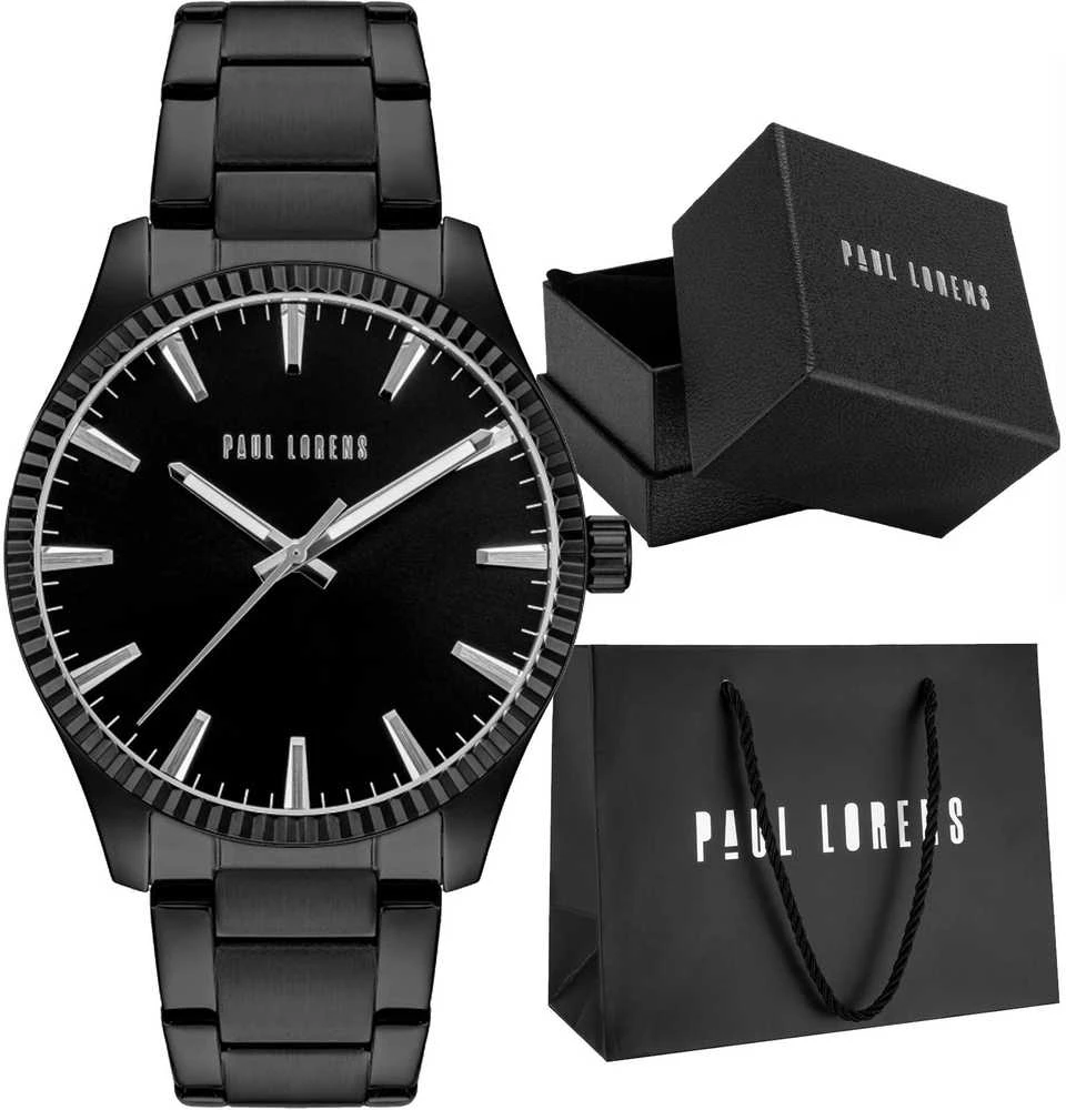 PAUL LORENS MALE WATCH - PL20012B-1A5 (zg382e) + BOX