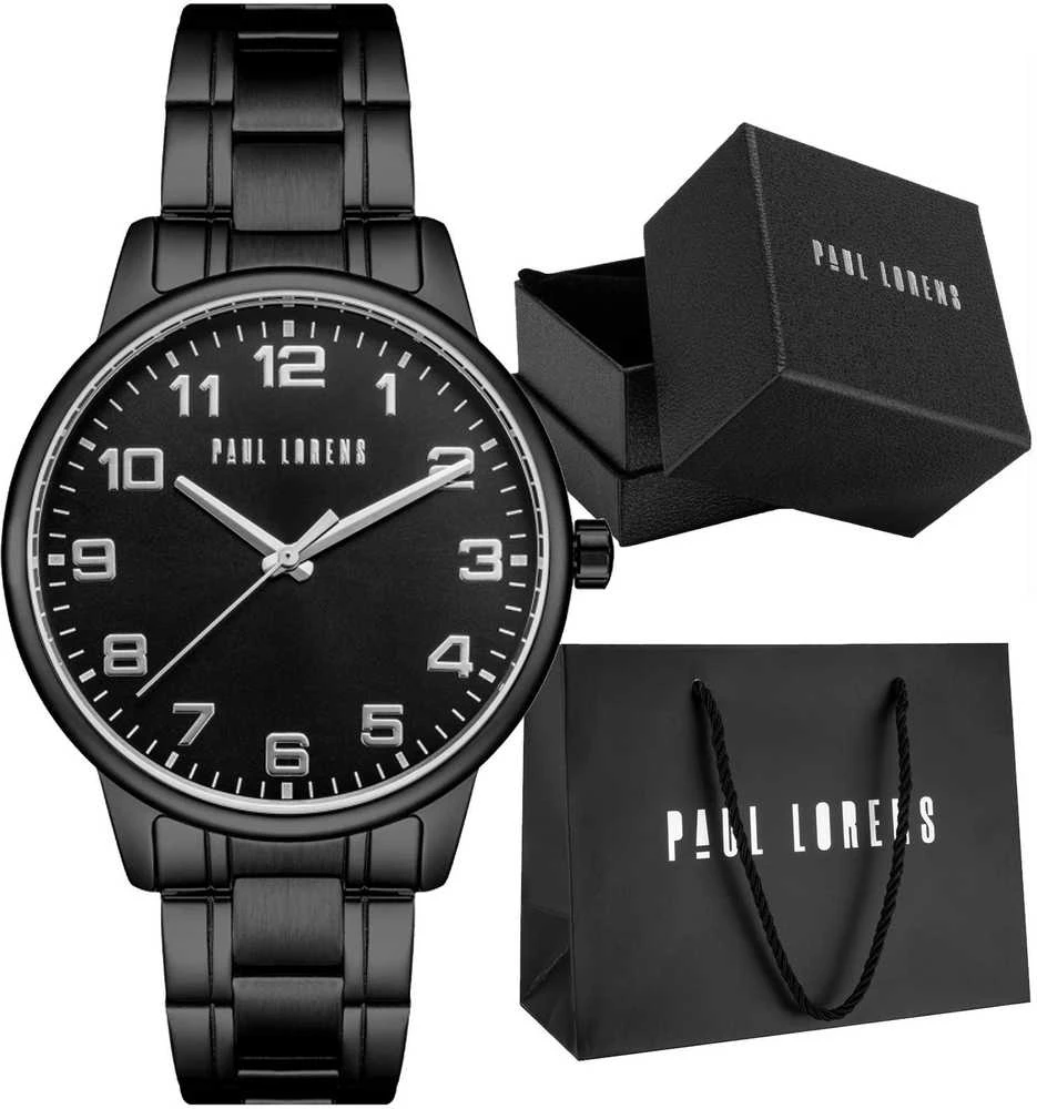PAUL LORENS MALE WATCH - PL20018B-1A5 (zg388e) + BOX