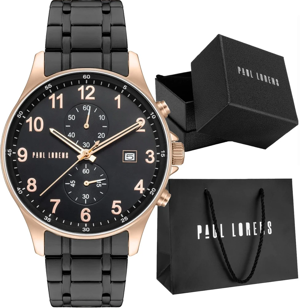 PAUL LORENS MALE WATCH - PL20002B-1A4 (zg383b) + BOX