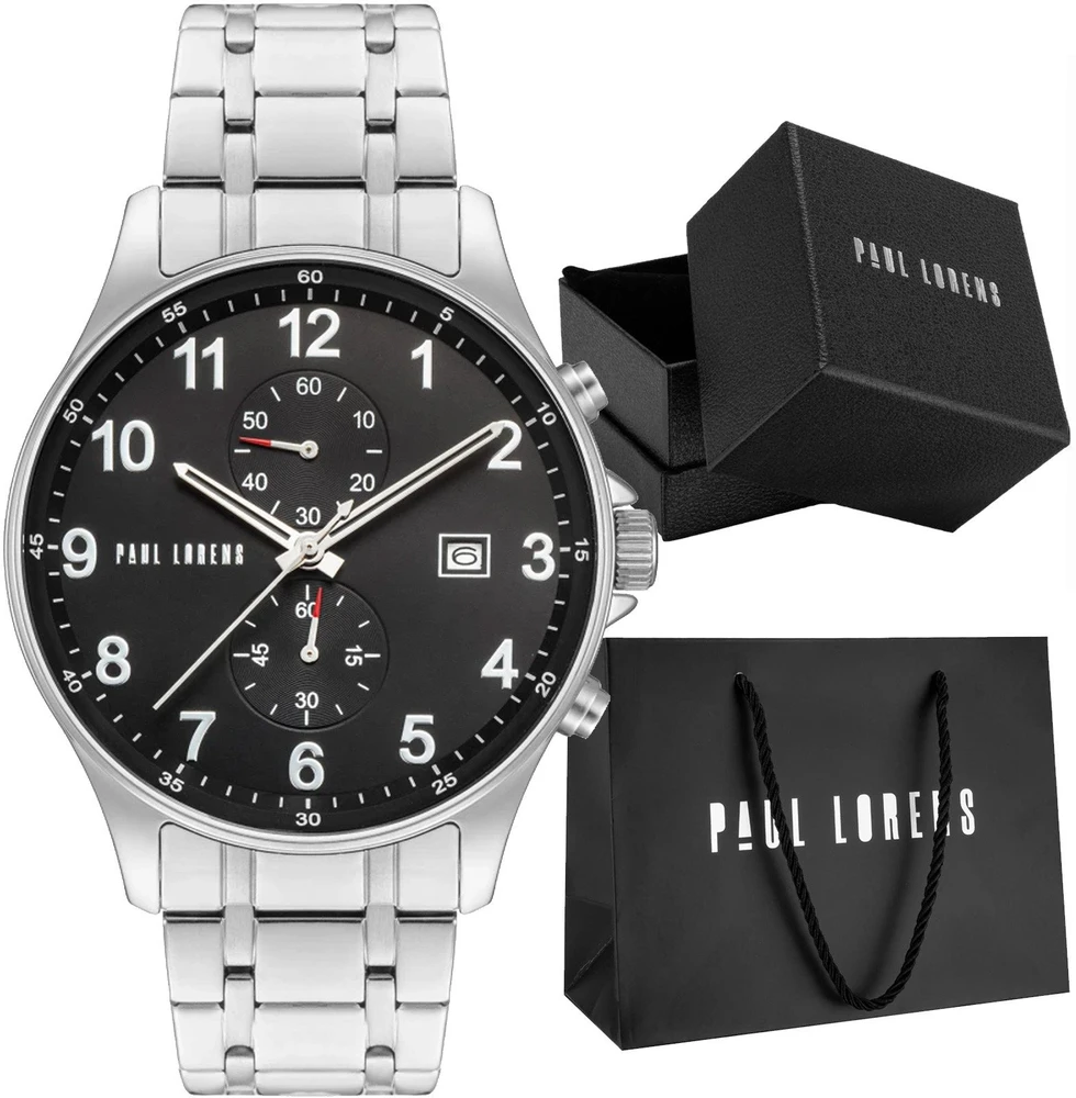 PAUL LORENS MALE WATCH - PL20002B-1C1 (zg383d) + BOX