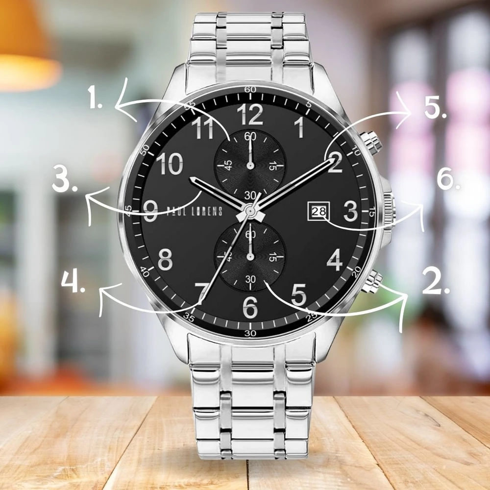PAUL LORENS MALE WATCH - PL20002B-1C1 (zg383d) + BOX