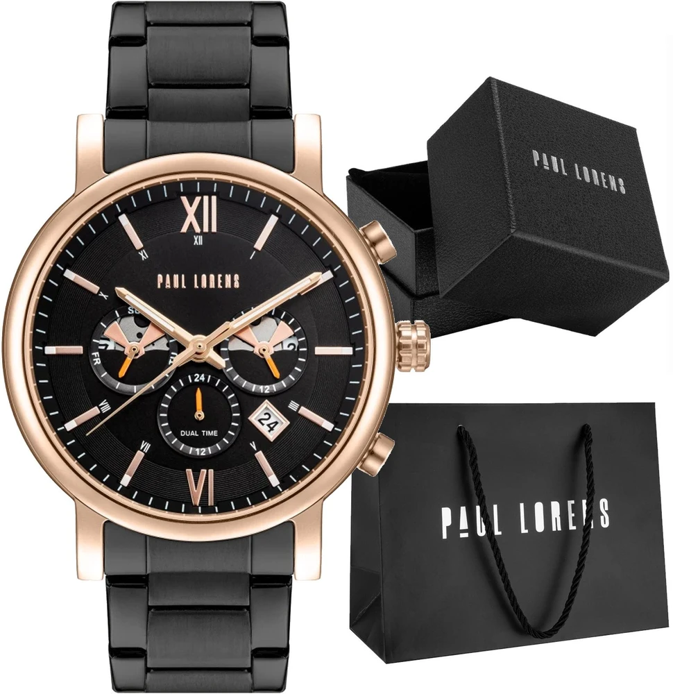 PAUL LORENS MALE WATCH - PL20017B-1A4 (zg386d) + BOX