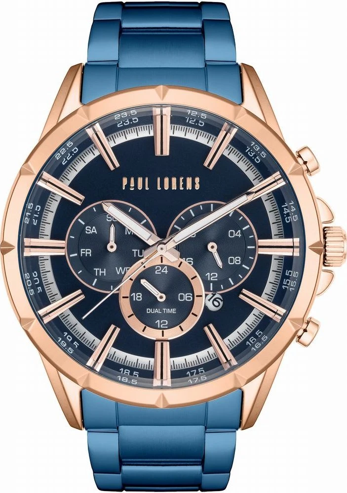 Laikrodis vyrams PAUL LORENS - PL13605B-6F3 (zg359e) + BOX