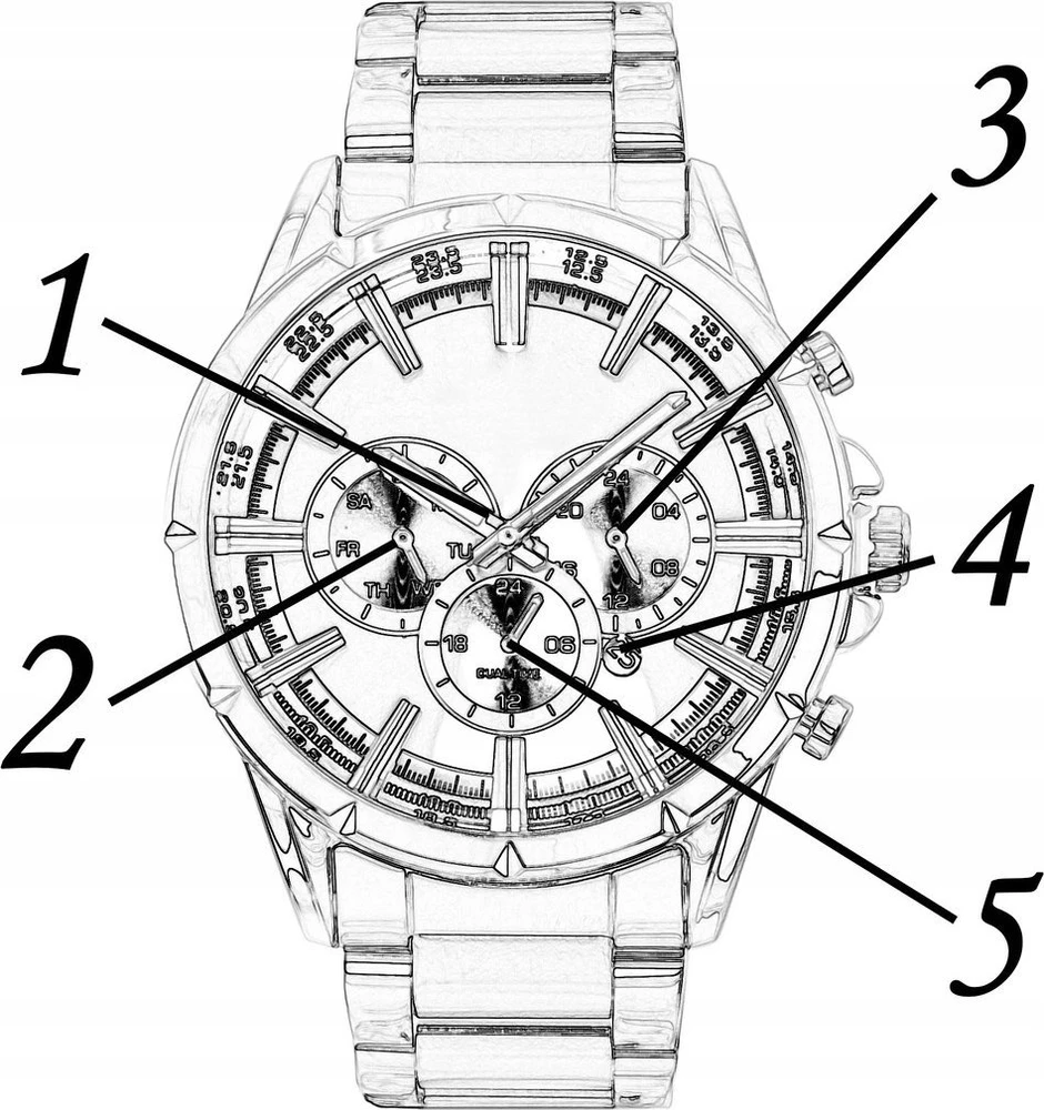 Laikrodis vyrams PAUL LORENS - PL13605B-6F3 (zg359e) + BOX