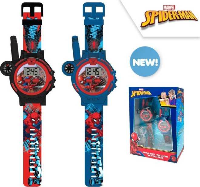 Kids Euroswan Spiderman Rinkinys Zegarki - Walkie Talkie 2vnt.. SPD40156