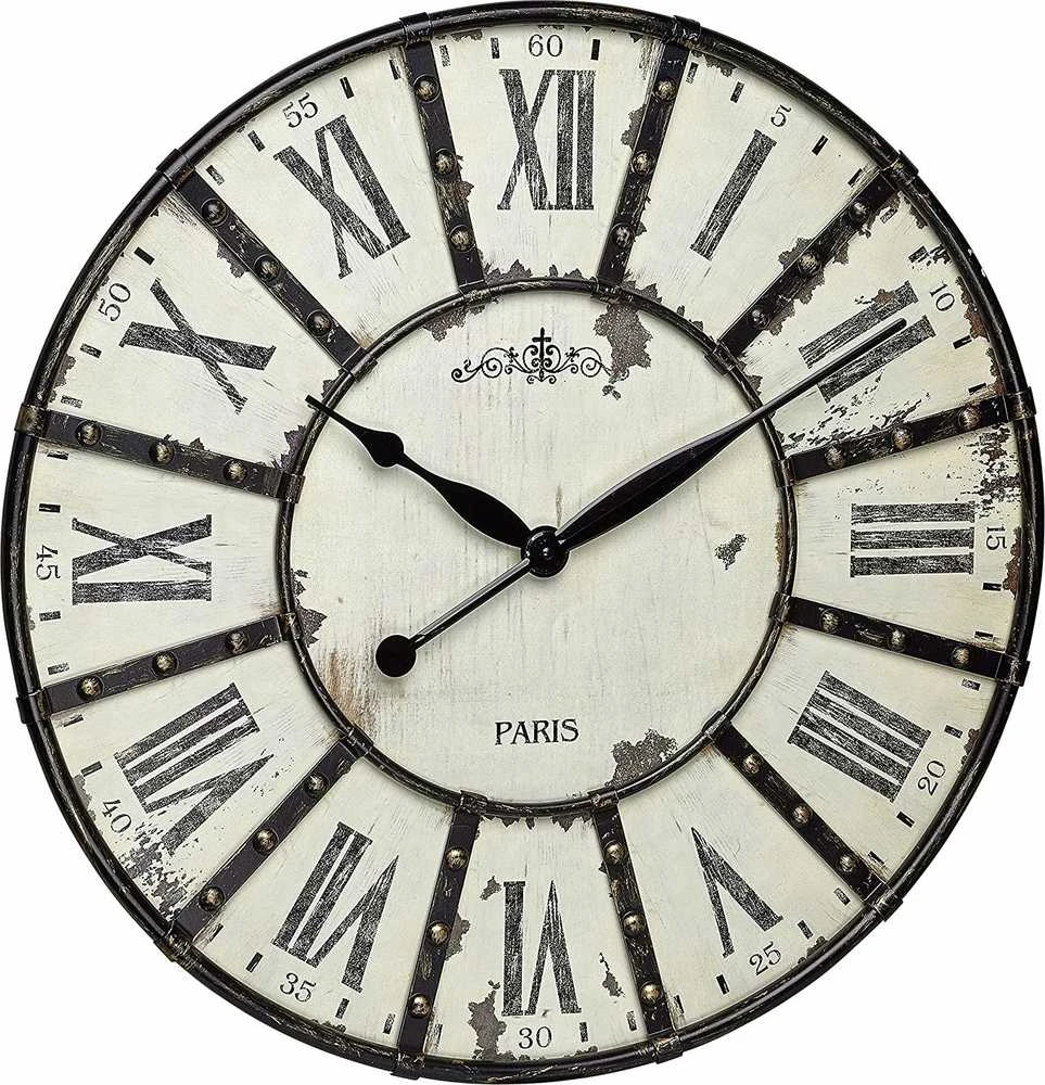 Laikrodis TFA TFA 60.3039.02 VINTAGE XXL Design Sieninis laikrodis
