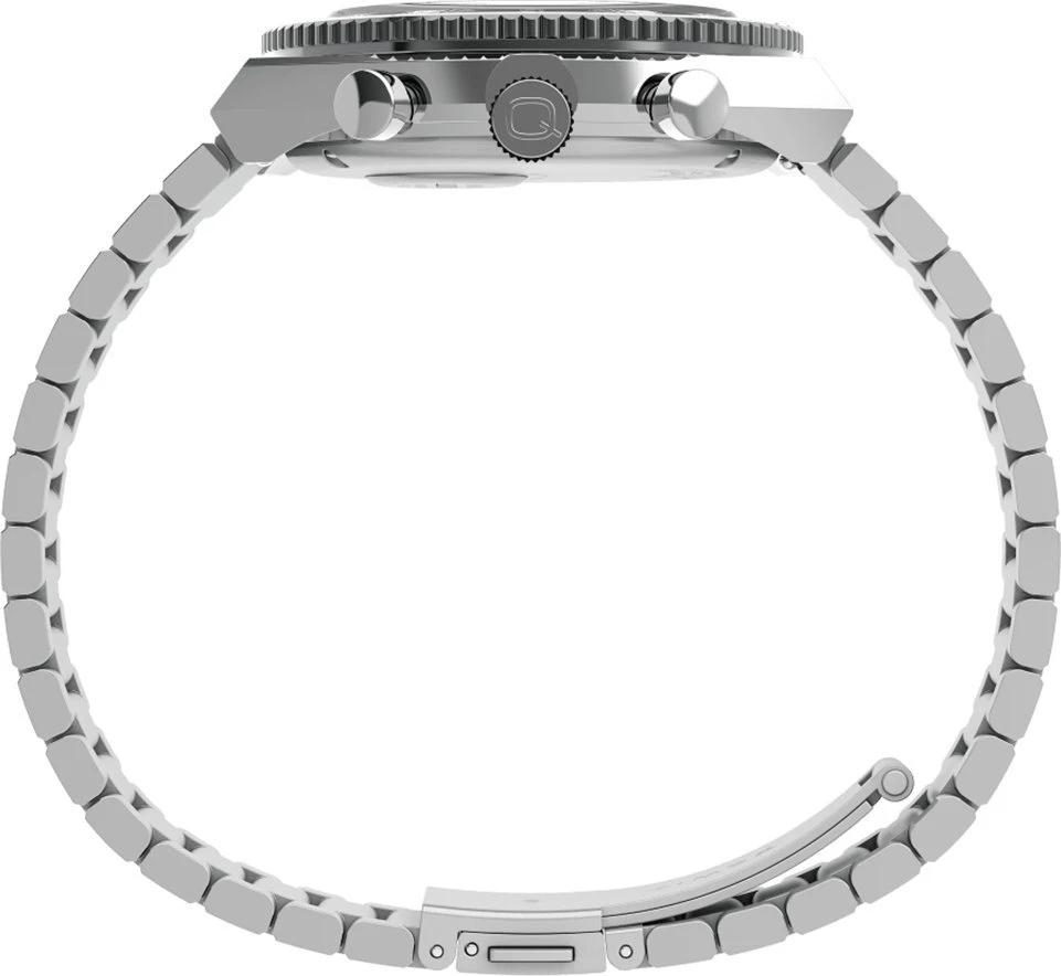 Vyriškas laikrodis TIMEX Q Timex 3 laiko zonų chronografas TW2V69800 + DĖŽUTĖ