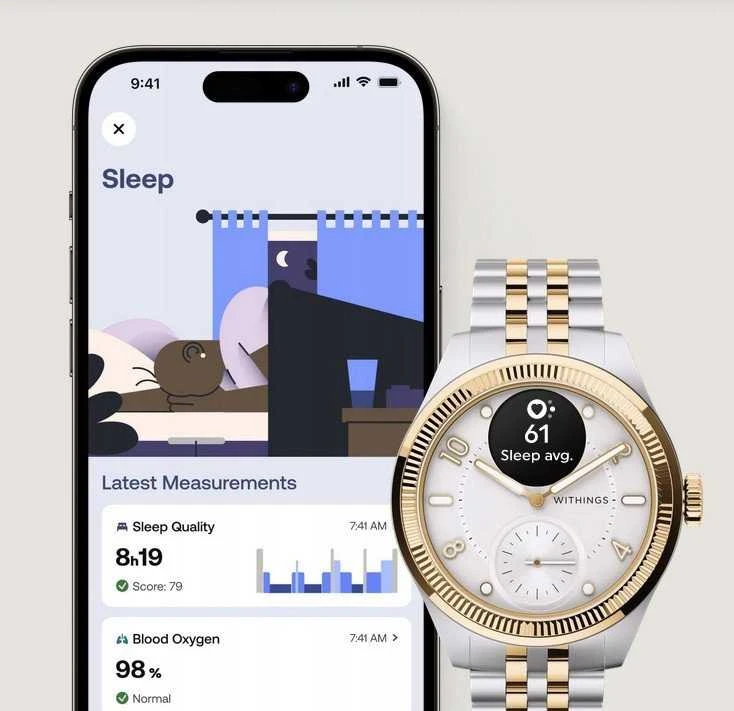 Išmanusis laikrodis Withings Scanwatch Nova Brilliant 39mm Gold