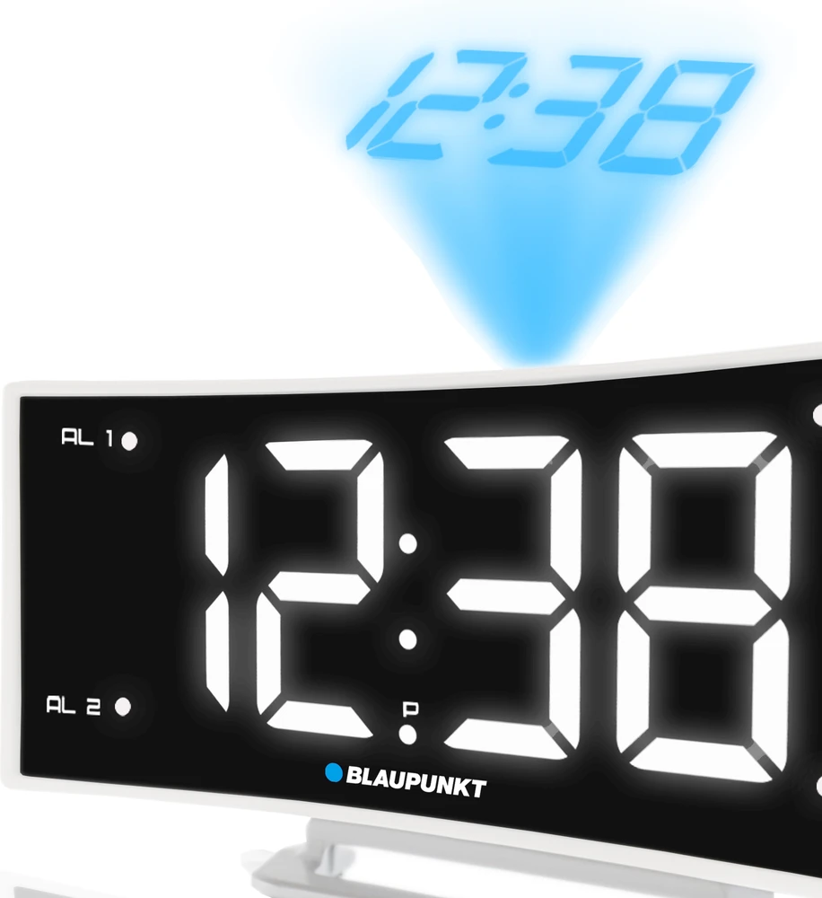 Blaupunkt CRP7WH (LCD, Juodas, Baltas)