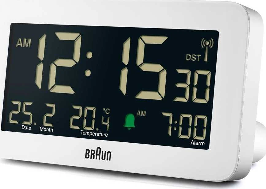 BRAUN BC10 DCF-W Radijo žadintuvas baltas