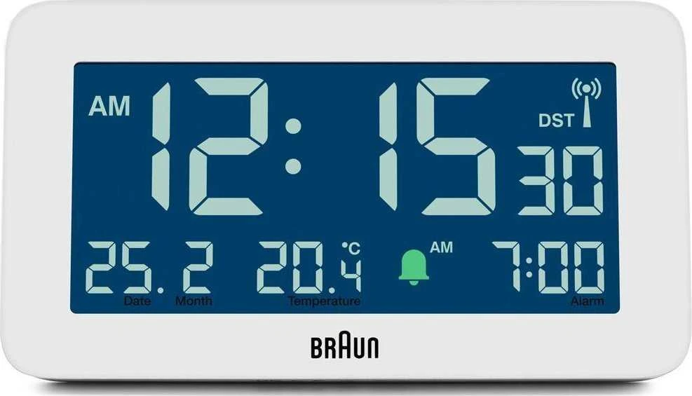 BRAUN BC10 DCF-W Radijo žadintuvas baltas