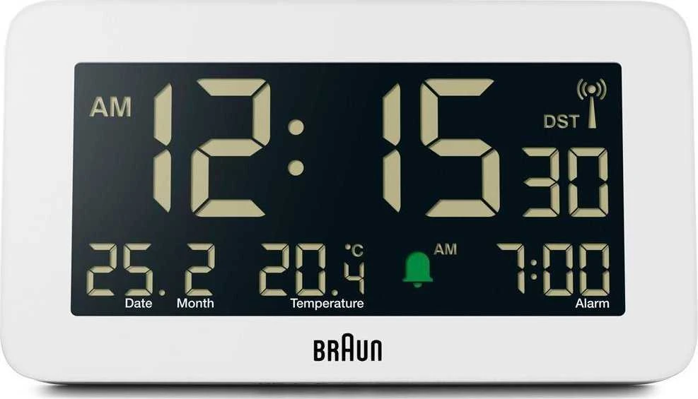 BRAUN BC10 DCF-W Radijo žadintuvas baltas