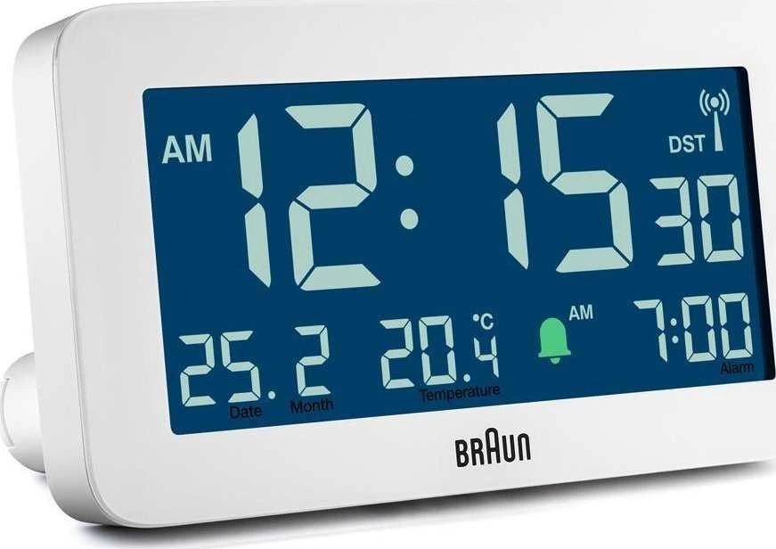 BRAUN BC10 DCF-W Radijo žadintuvas baltas