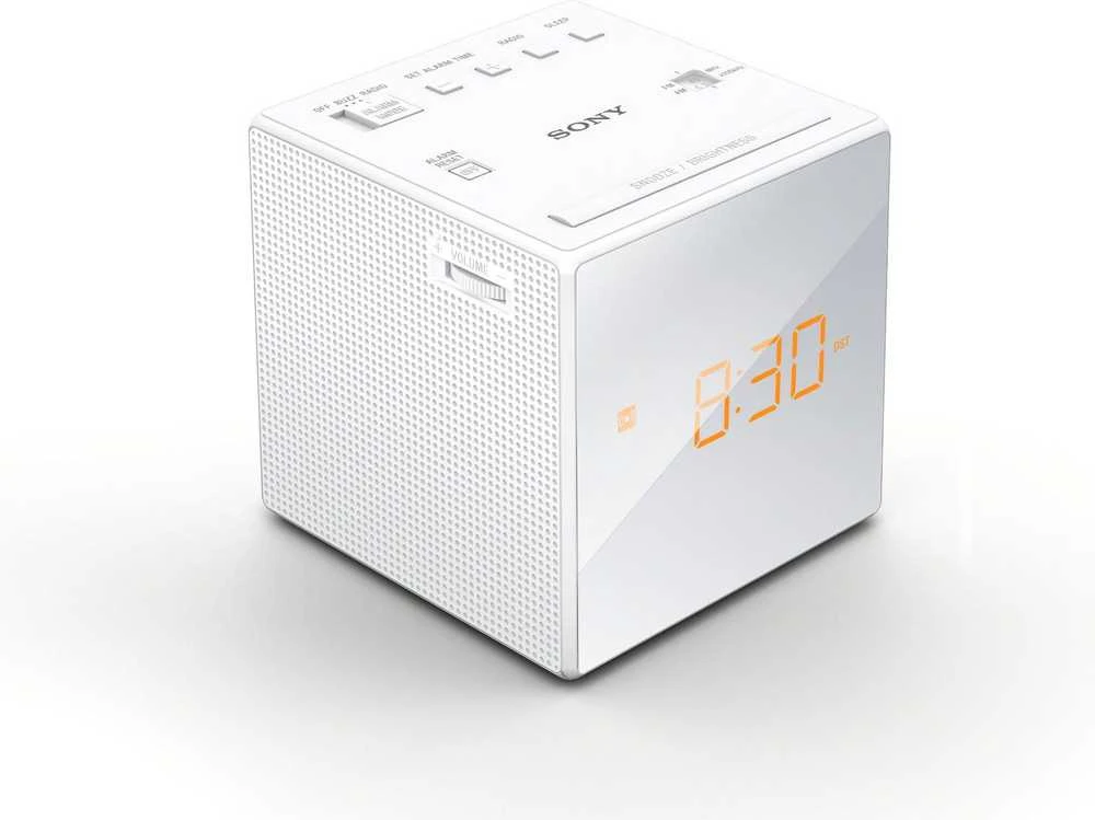Laikrodžių radijas Sony IC- FC1W Balta