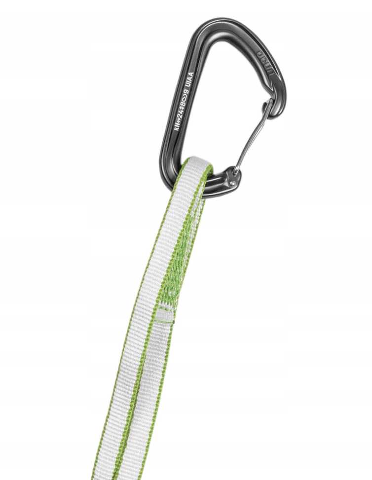 Laipiojimo „Quickdraw Ocun Hawk Wire ST-Sling“ diržo komplektas, Dyn 12 mm, 80 cm – žalias