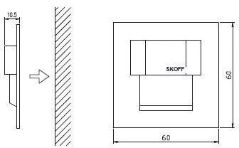 Laiptinė SKOFF Gamintojas LED lempos vamzdis (MH- TAN- K- 1- PL- 00- 01)