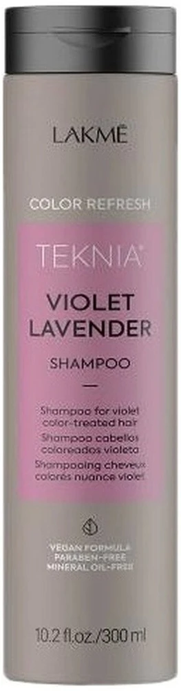 Violetinę spalvą paryškinantis šampūnas Lakme Teknia Violet Levender Šampūnas, 300 ml