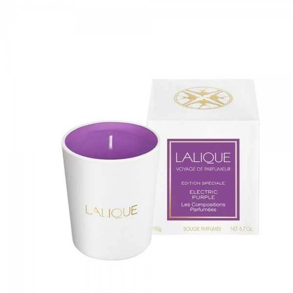 Lalique Les Compositions Parfumees - elektrinė violetinė medienos ir vaisių kvapo žvakė, 190 g