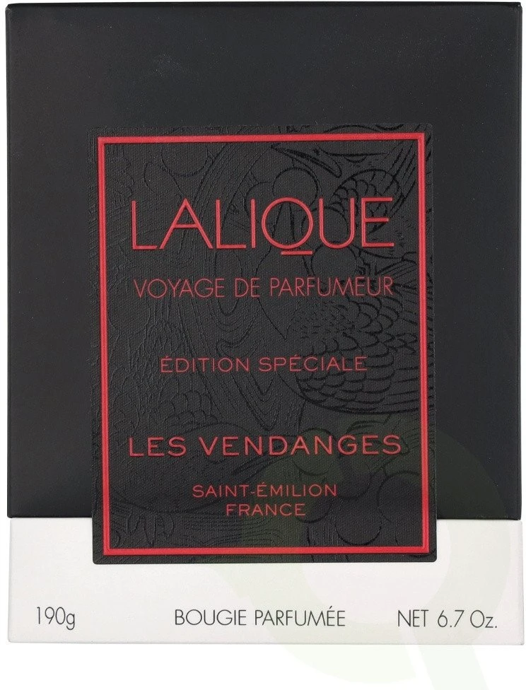 Lalique Les Vendanges Saint-Emilion France medienos vaisių kvapo žvakė, 190 g