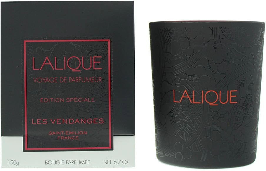 Lalique Les Vendanges Saint-Emilion France medienos vaisių kvapo žvakė, 190 g