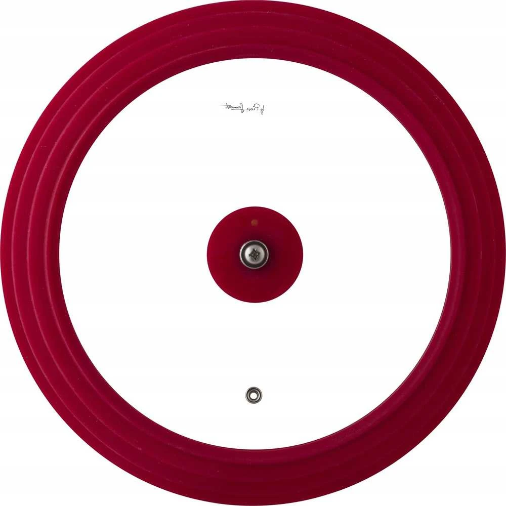 Lamart LT7082 universalus stiklinis dangtis raudonu apvadu
