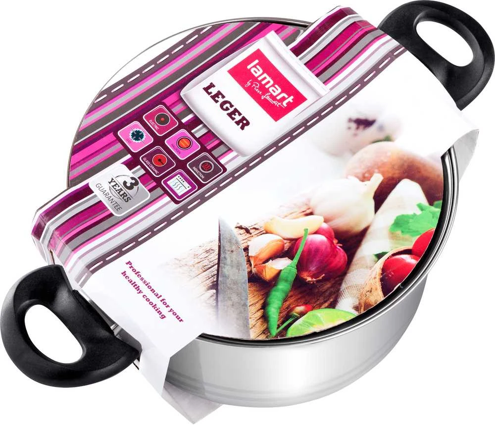 Lamart puodas iš ner.pl.24cm 5,8l