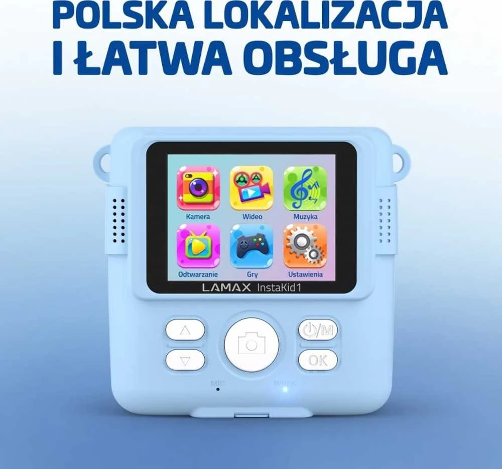 LAMAX InstaKid1 vaikiška kamera, mėlyna