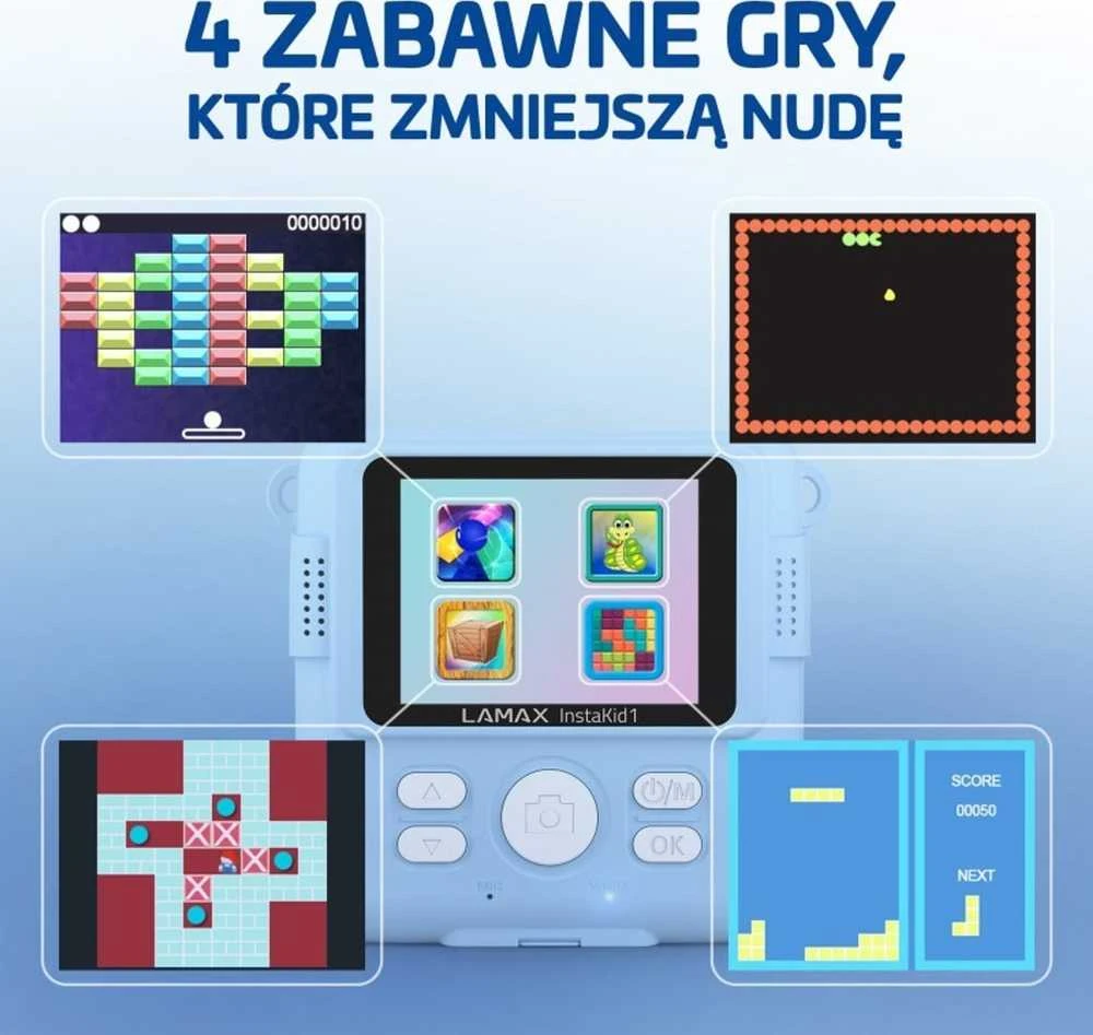 LAMAX InstaKid1 vaikiška kamera, mėlyna
