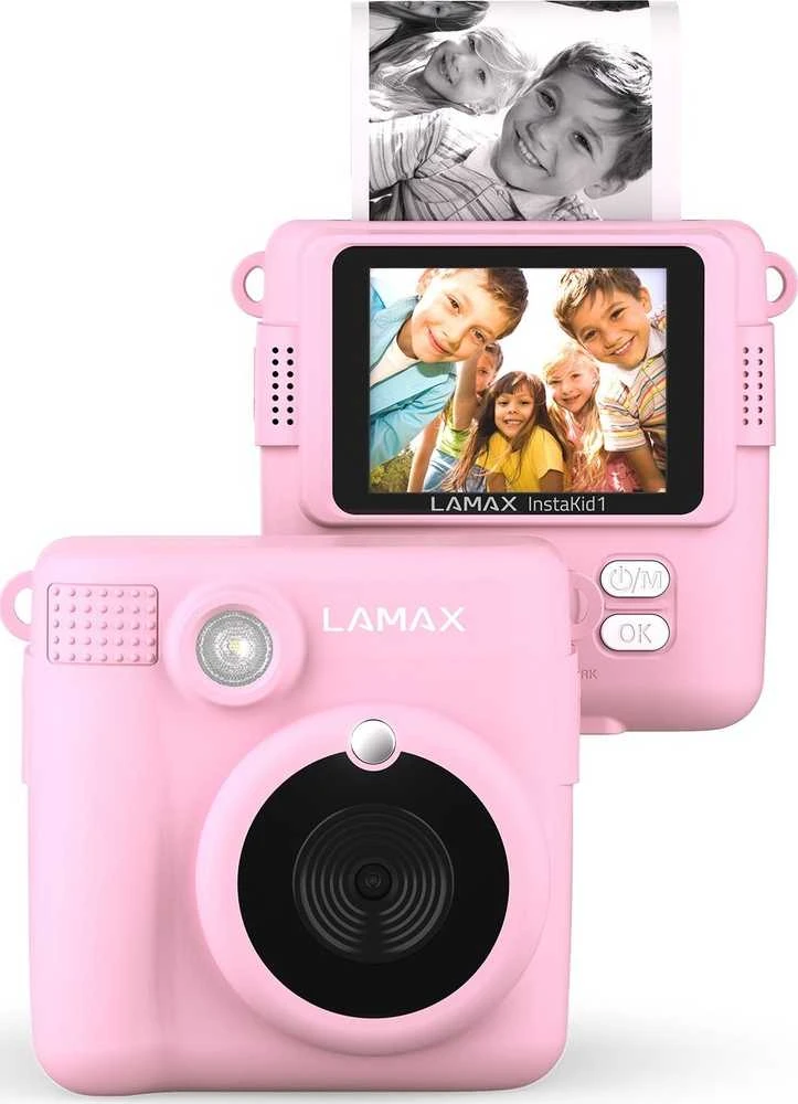 LAMAX InstaKid1 vaikiška kamera, rožinė