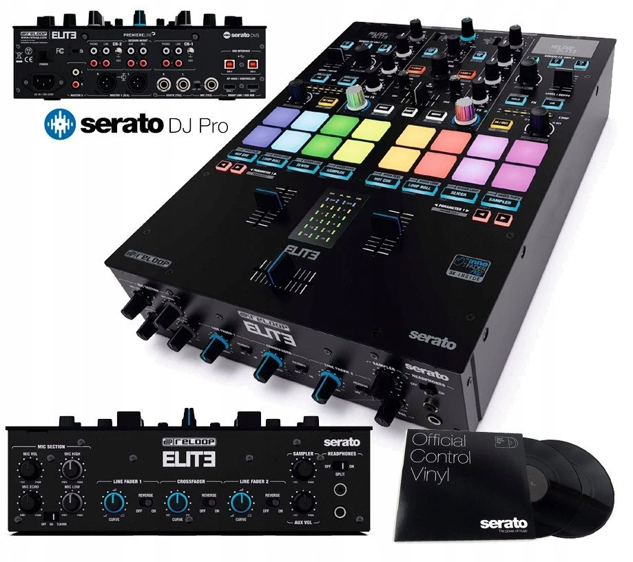 „Reloop Elite“ – profesionalus DVS maišytuvas, skirtas „Serato DJ Pro“