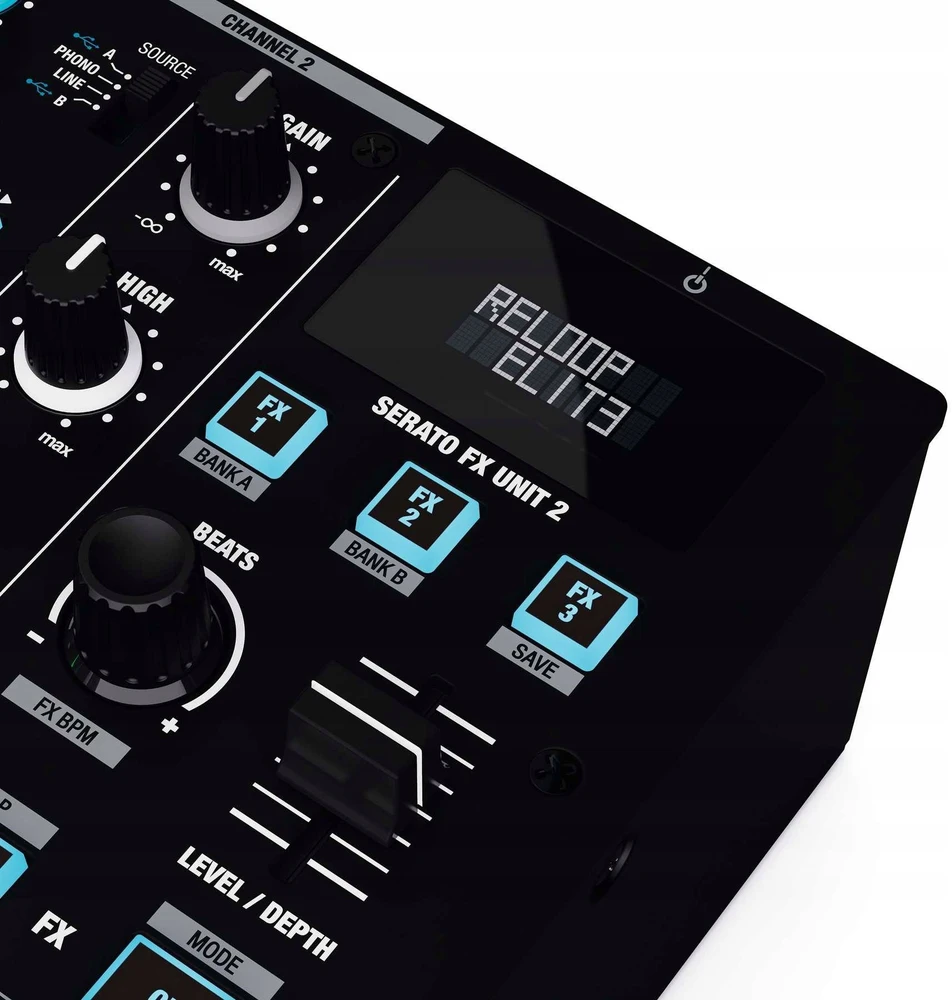 „Reloop Elite“ – profesionalus DVS maišytuvas, skirtas „Serato DJ Pro“