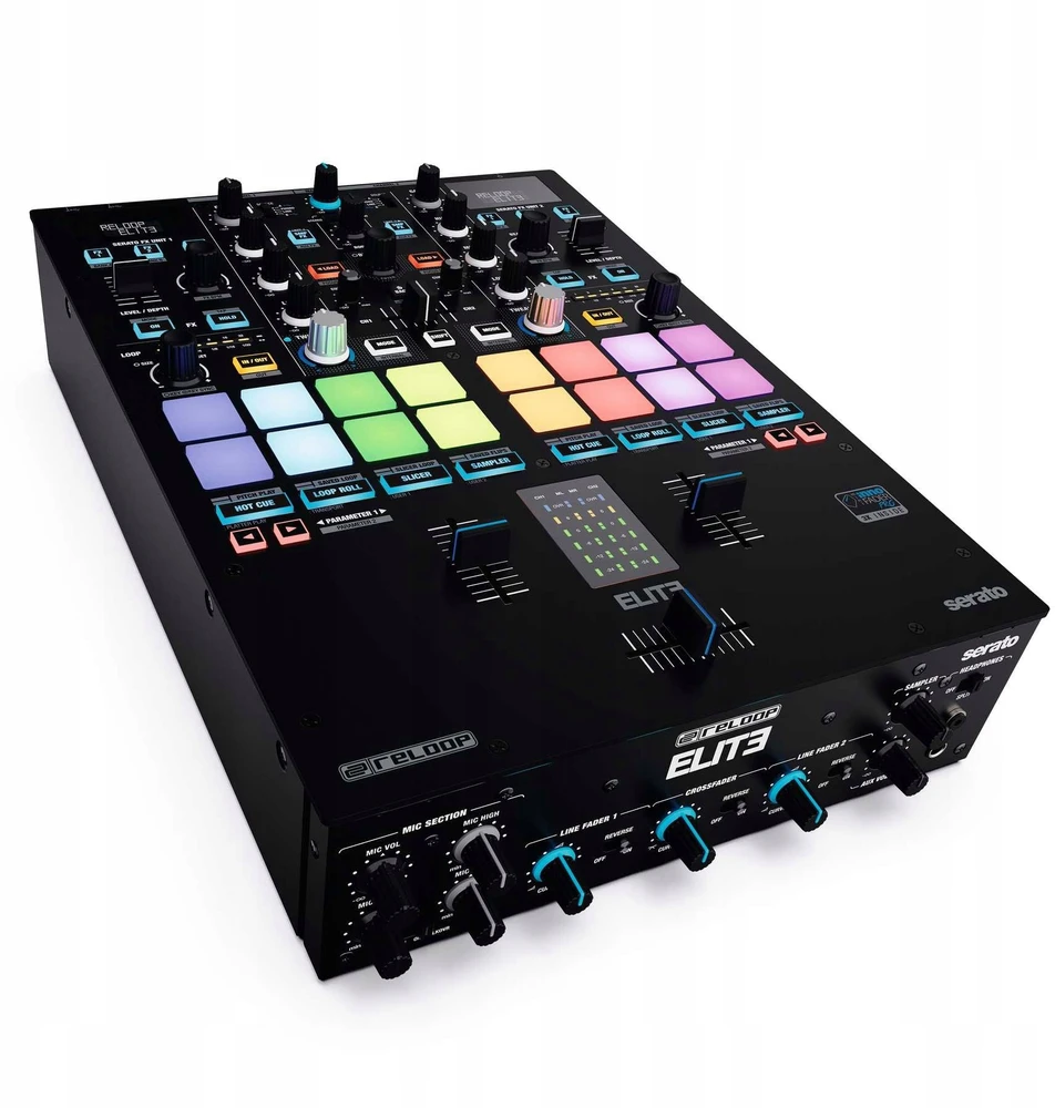 „Reloop Elite“ – profesionalus DVS maišytuvas, skirtas „Serato DJ Pro“