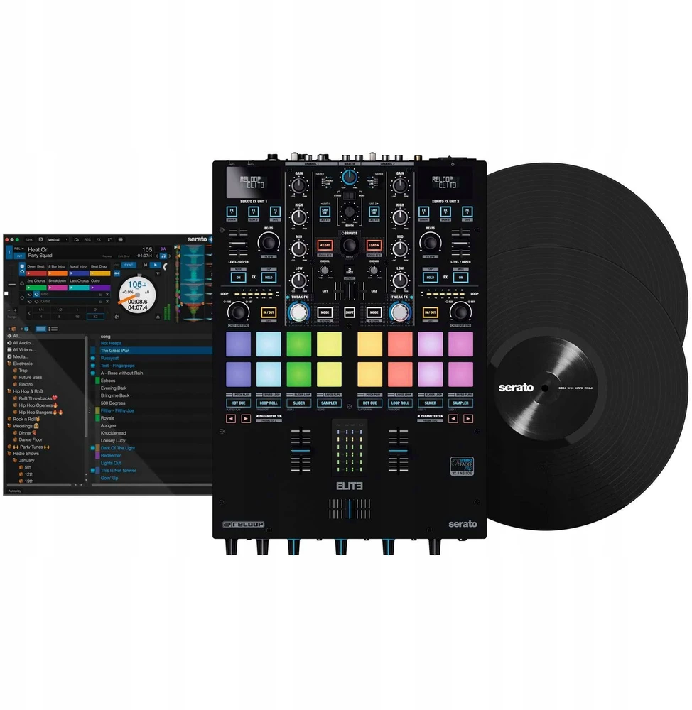 „Reloop Elite“ – profesionalus DVS maišytuvas, skirtas „Serato DJ Pro“