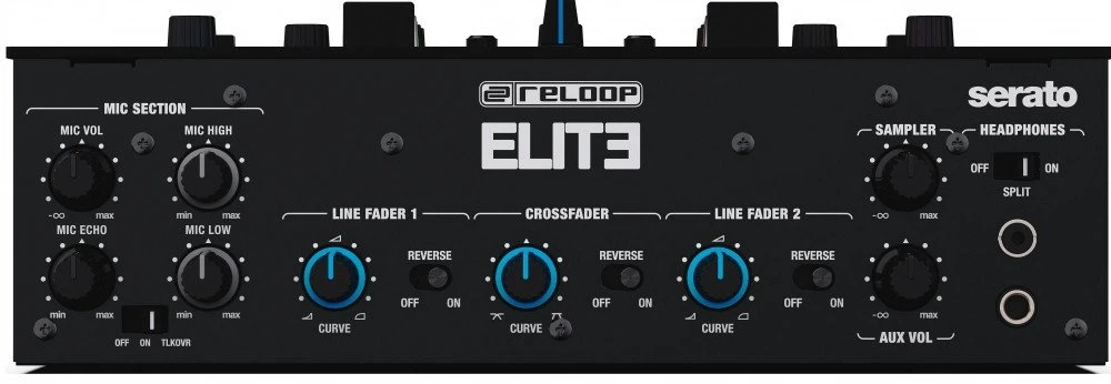 „Reloop Elite“ – profesionalus DVS maišytuvas, skirtas „Serato DJ Pro“