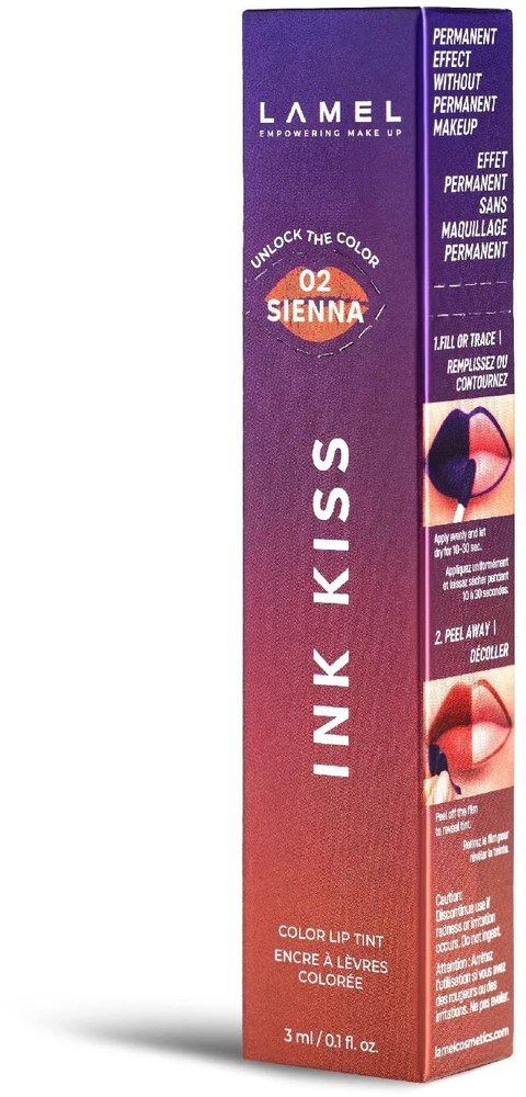 Lamel Ink Kiss Matinis lūpų dažai peel-off 02& (922402)