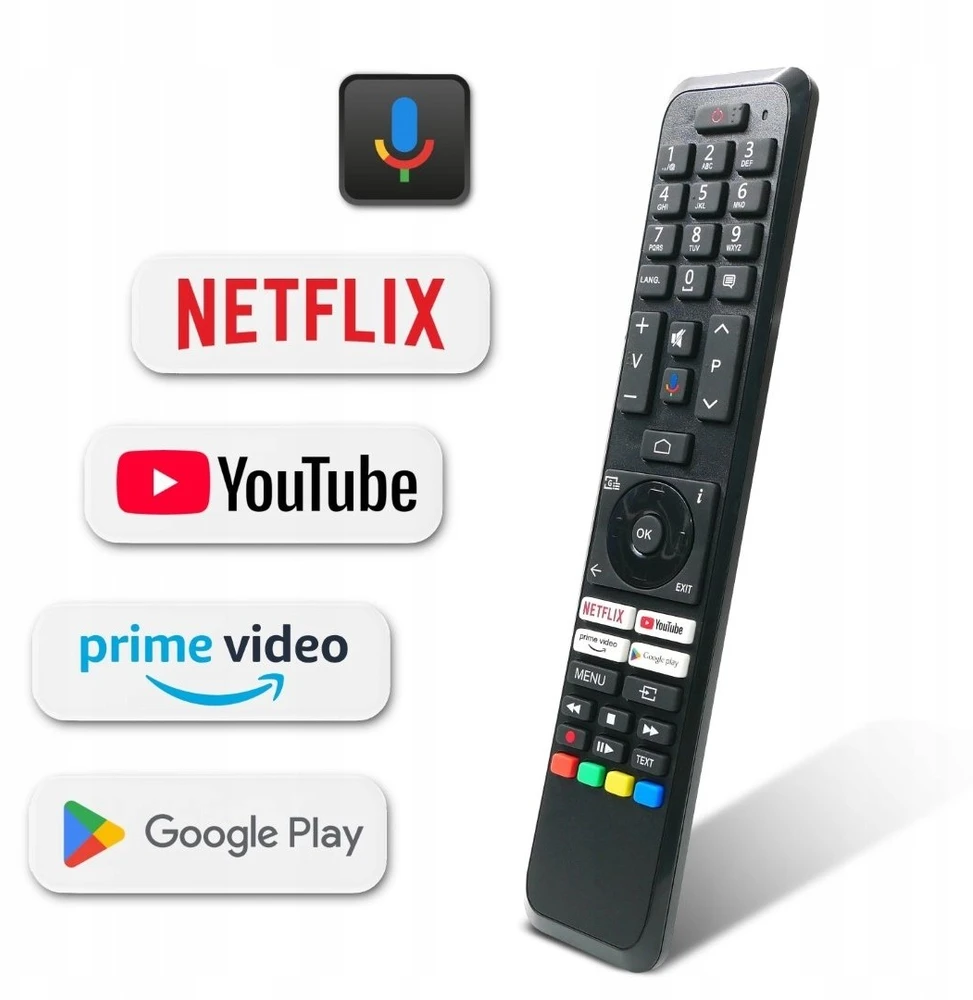 „Lamex LXP43160 Toshiba“ / „VESTEL RC43160N“ (CT-8563) televizoriaus nuotolinio valdymo pultas, skirtas „Netflix“ / „YouTube“