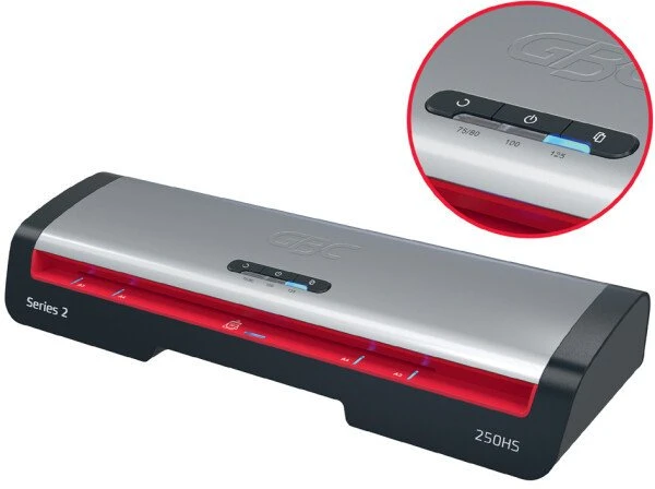 GBC 250HS Office Laminavimo aparatas A3, 500 mm/min, Pilka/Juoda