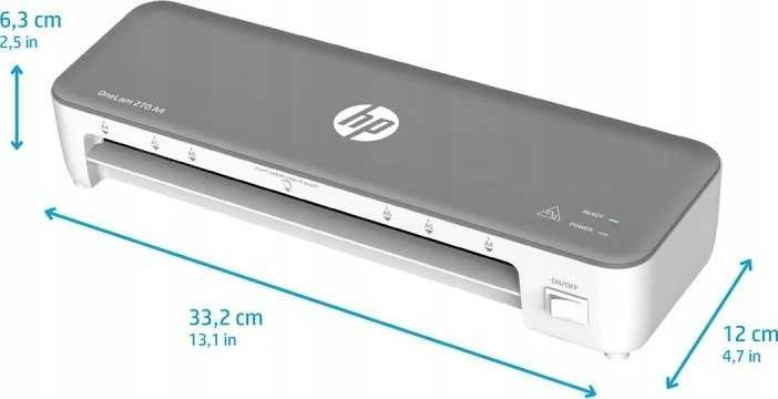 Laminatorius - HP OneLam 270 A4, 80-125 µm, 120 °C, 23 cm, pilkas