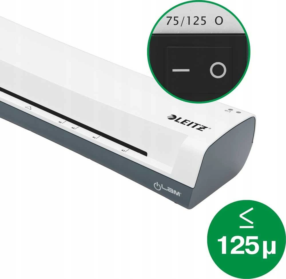 Laminavimo aparatas Leitz iLAM Home A4, 125mic, baltos/pilkos spalvos