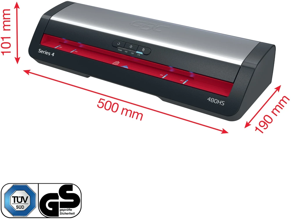 GBC 480HS Office Laminavimo aparatas A3, 800 mm/min, Juoda/Pilka